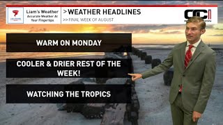 An absolutely BEAUTIFUL week is ahead | Forecast Update 8/24/25