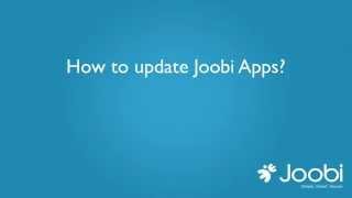 How to update Joobi Apps?