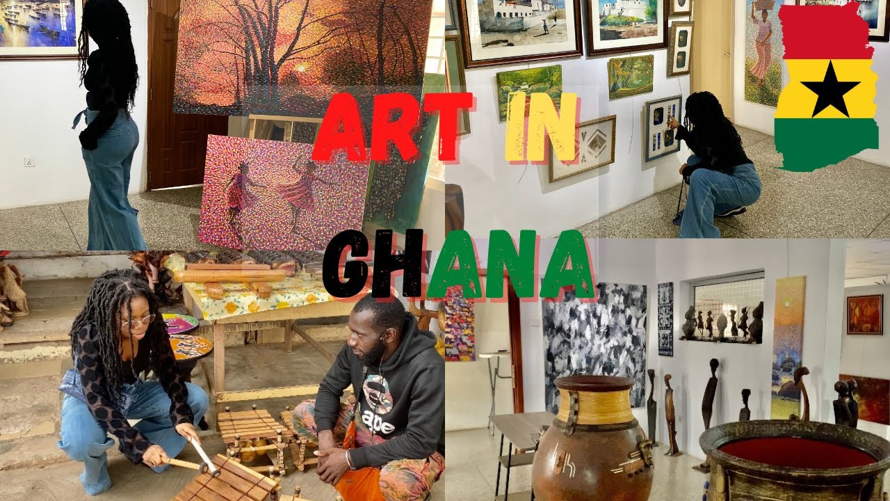 INCREDIBLE GHANAIAN ARTS| African Art | Art Gallery | Accra Art Centre | Culture | VLOG #1