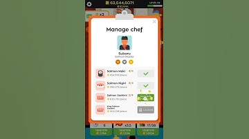 Sushi bar upgrade master chef Subaru gold medal