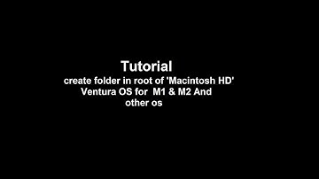 Tutorial create folder in root of 