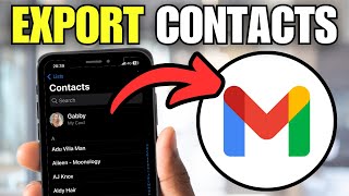 How To Export iPhone Contacts to Gmail / Google Account
