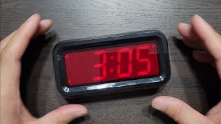Kwanwa Red Battery Alarm Clock 4xAA