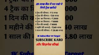 20 लाख बैंक में मत रखो 😳