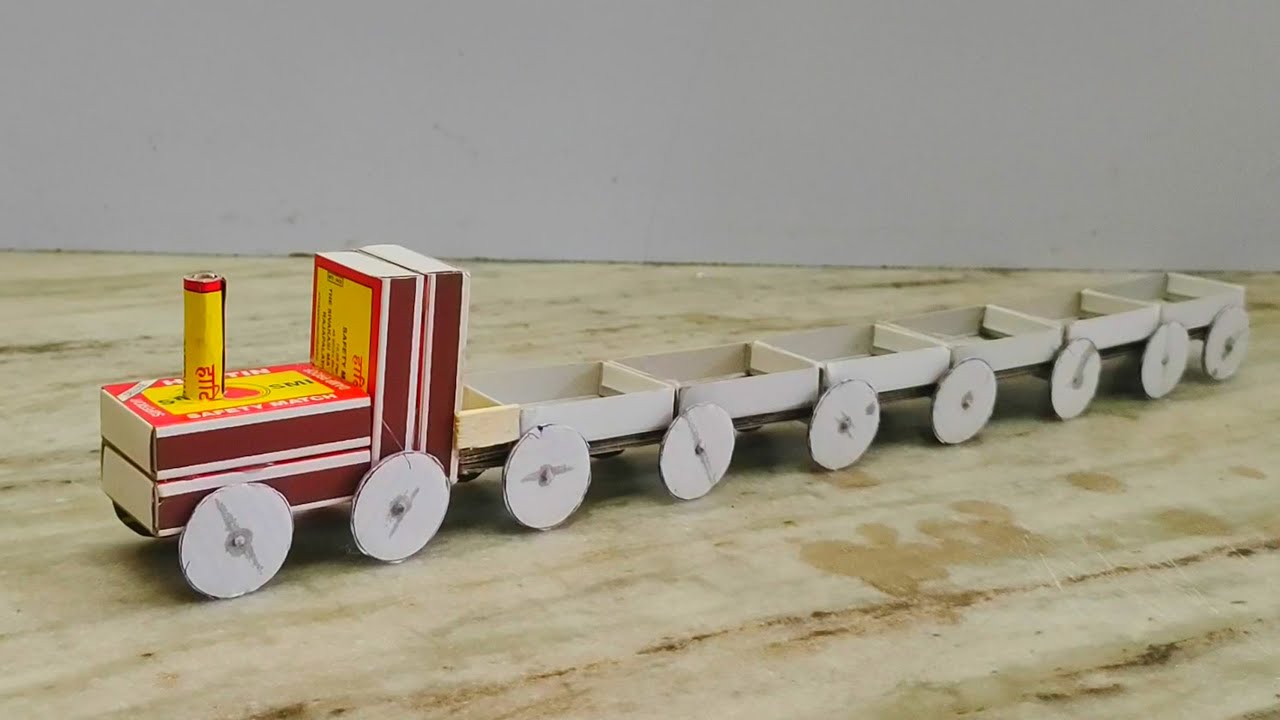 How to Make Matchbox Train II DIY Matchbox Train II Matchbox Train At Home II Ashton Creative
