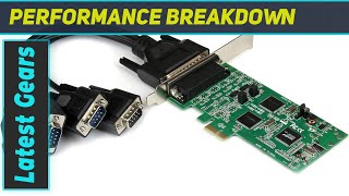 StarTech.com 4 Port PCI Express PCIe Serial Combo Card with Breakout Cable - Best Expansion