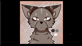Cartoon Wolf Drawing Timelapse | Photoshop Speed Art 🐺🎨
