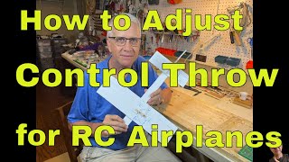 How to Adjust Control Throw for RC Airplanes