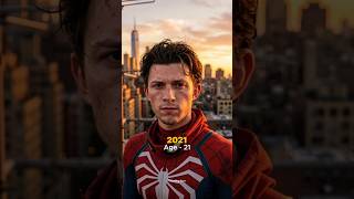The Evolution of Peter Parker (Spider-Man) 🦸‍♂️😍 gues 2025 age? #spiderman #peterparker #shorts