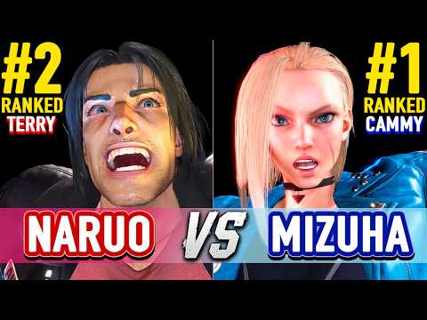 SF6 🔥 NARUO (#2 Ranked Terry) vs MIZUHA (#1 Ranked Cammy) 🔥 Street Fighter 6 High Level Gameplay