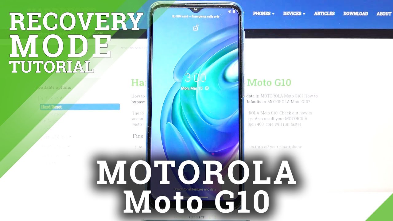 Recovery Mode in MOTOROLA Moto G10 How to Use Recovery Features YouTube
