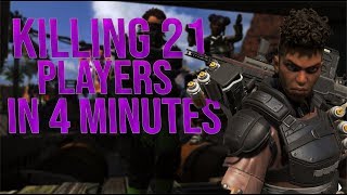 4 MINUTES OF ME KILLING 21 PEOPLE IN A APEX LEGEND GAME