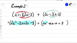 Expanding brackets and simplifying-Example 2