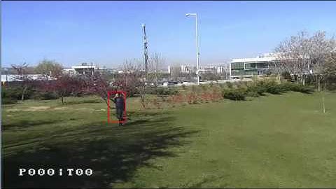 Moving object detection with pan tilt camera rotation