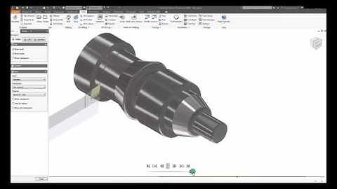 Vídeo 1 minuto Autodesk Inventor 2018 HSM Turning
