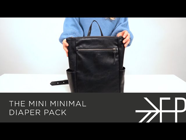 Freshly Picked Diaper Bags & Accessories Mini Minimal Pack Backpack- Onyx