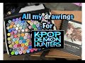 All my drawings for K pop demon hunters P.1 | Greenerkind