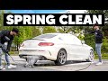 Spring cleaning a dirty mercedes  wash  wax