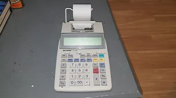 Como utilizar a calculadora Sharp?