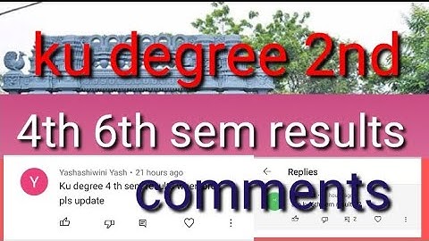 ku degree 2nd 4th 6th sem results updates 2022/ Kakatiya University degree sem updates 2022/2nd 4th
