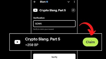 Crypto Slang Part.5 Blum Video Code Today | Slang Part.5 Blum Today Verification Keyword Today