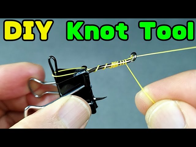 This Fishing Hook tying tool is very easy to make. Fishing Knot Tool.  Fishing Knots. DIY Fishing. 