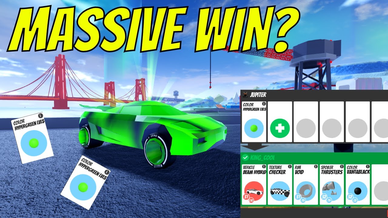 GREEN Hyper Chrome Level 5 💎CLEAN • CHEAP • FAST DELIVERY🍌 Roblox  Jailbreak