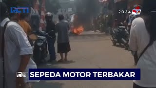 Sepeda Motor Matic Tiba-Tiba Terbakar saat Antar Anak ke Sekolah, Depok - SIP 10/08