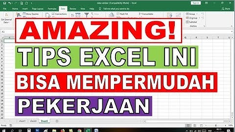 Cara Membuat Daftar Pilihan di Excel | Data Validation