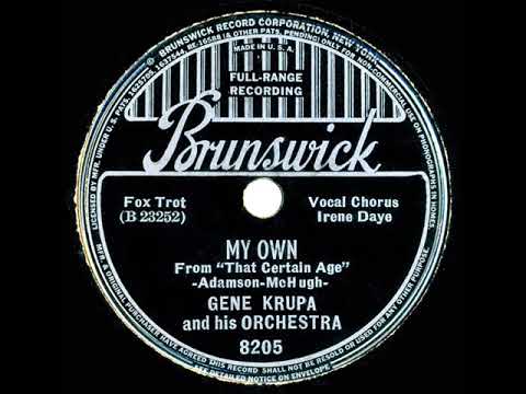 1938 Gene Krupa  My Own Irene Daye vocal