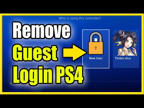 How to Delete PS4 Guest Account & Stop Login! (Best Tutorial!)