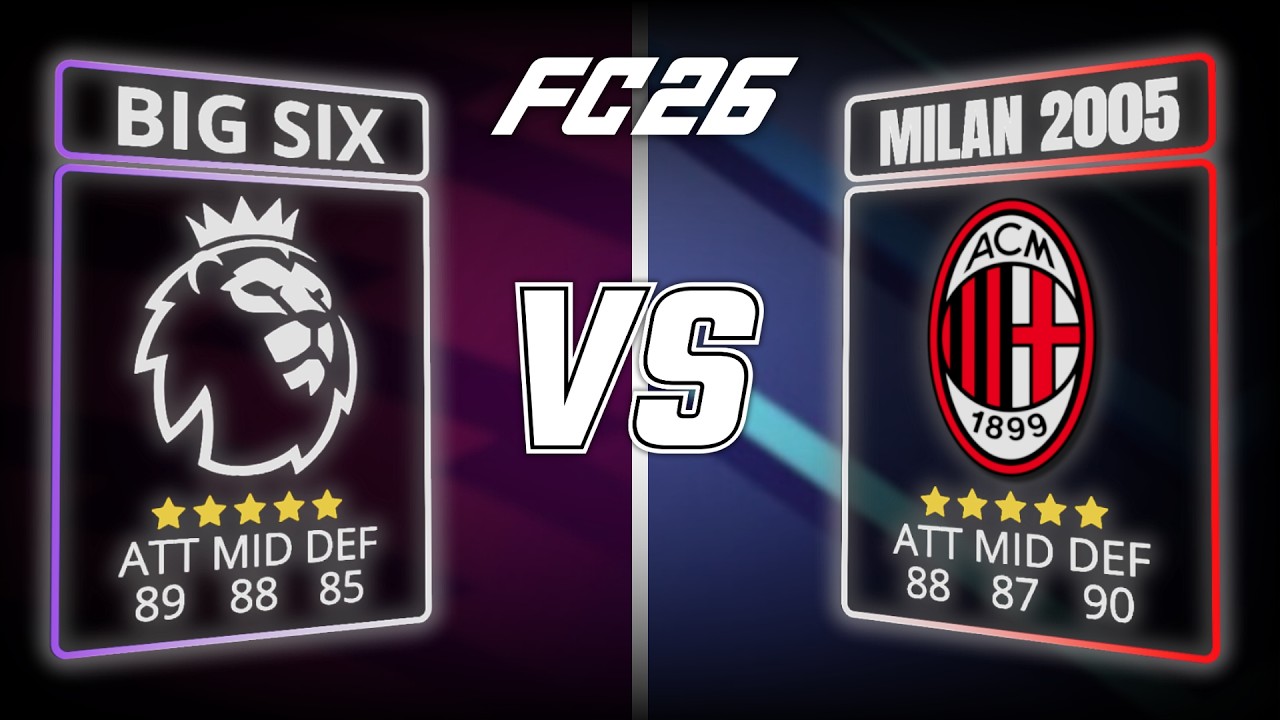 SAYA ADU SKUAD TERBAIK BIG SIX VS PRIME AC MILAN | FC 26 Indonesia