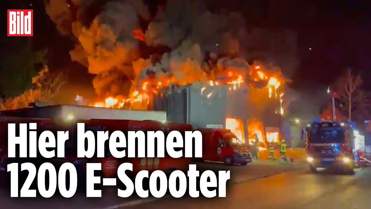 Feuer-Inferno in Krefeld