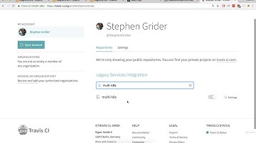 221 Linking the Github Repo to Travis