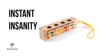 Instant Insanity Puzzle: 3 Brain-Busting Challenges in 1! (Can You Solve Them All?)