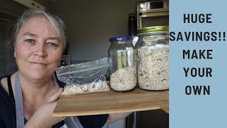 Make your own Quick Porridge/Oatmeal Bags | Massive Savings! | Budget meals