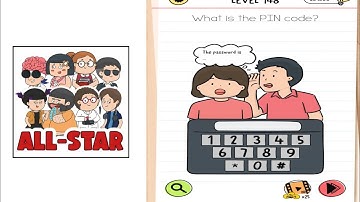 Brain test all star level 198 Walkthrough solution What is the pin code?