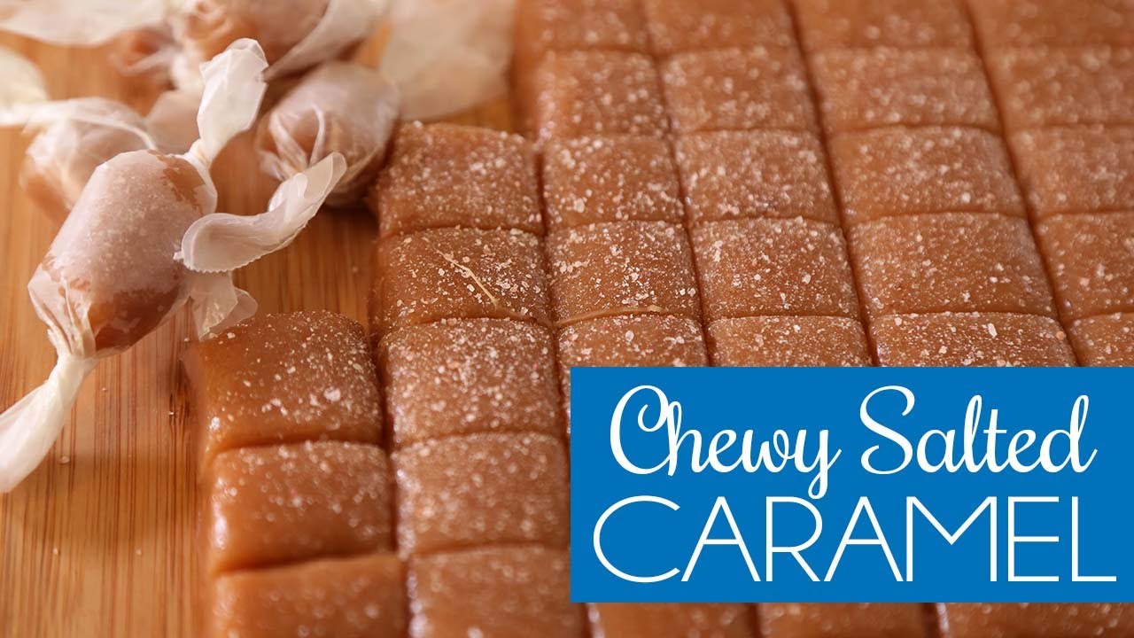 Chewy Salted Caramel Bites | The Domestic Geek