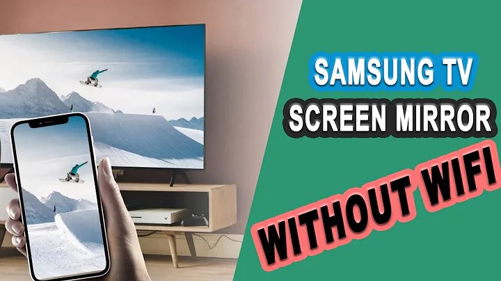 Screen Mirroring IPhone To Samsung TV Without WIFI