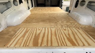 Building The Subfloor In My Nissan NV2500