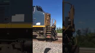 fast csx autorack train in berea ohio