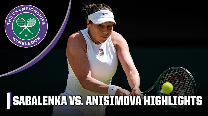 No. 1 Aryna Sabalenka vs. No. 13 Amanda Anisimova Semifinals FULL HIGHLIGHTS | 2025 Wimbledon