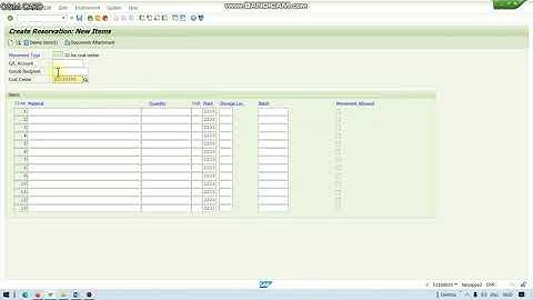 O&M CARD IN SAP TIRUPUR