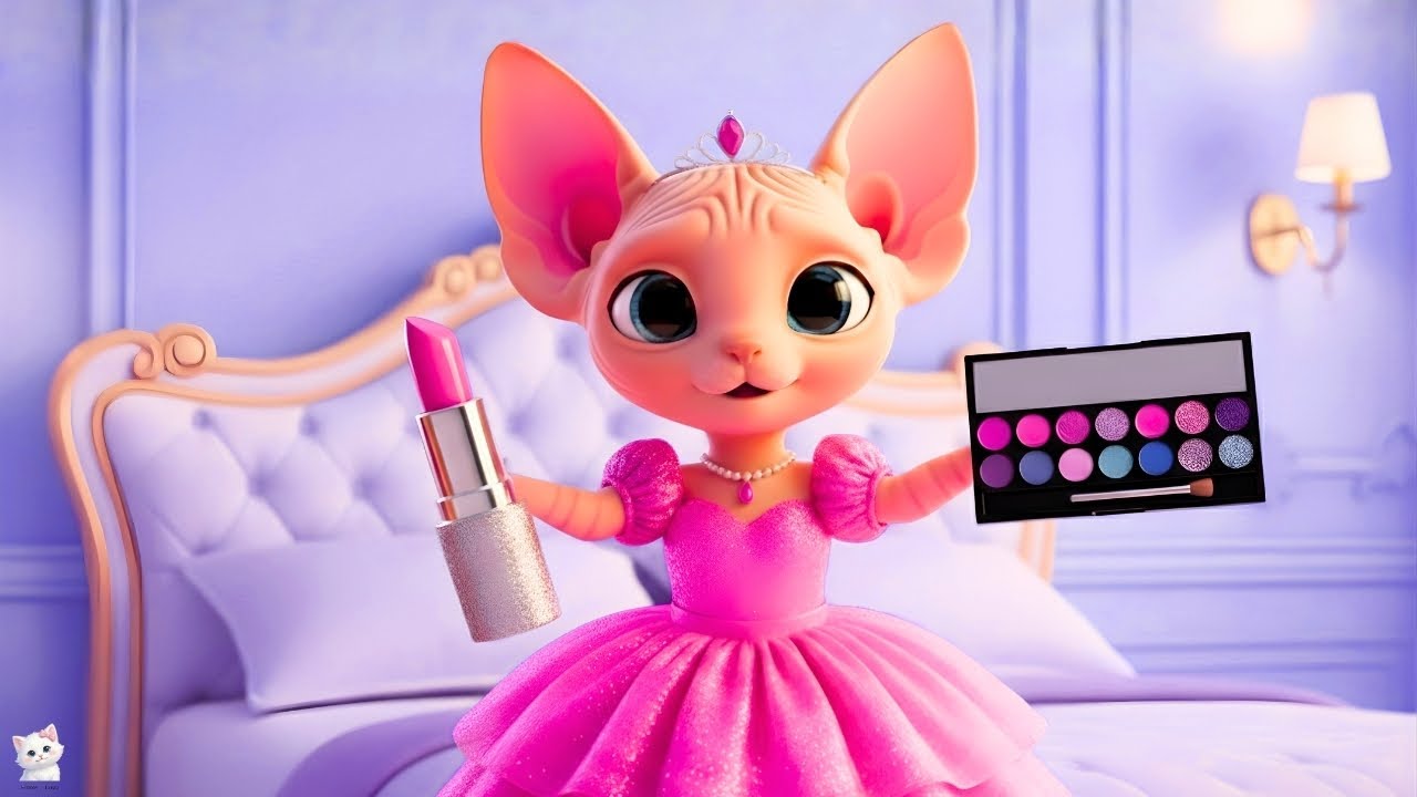 Little Kitten Tries To Do Makeup For The First Time And Surprises Her Mom On The Runway! 🎂✨💖