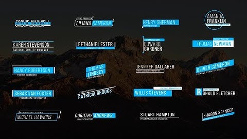 20 Modern Lower Thirds III Premiere Pro Templates