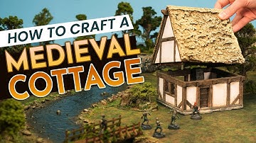 Craft This THATCHED ROOF COTTAGE for WARHAMMER, D&D, etc!