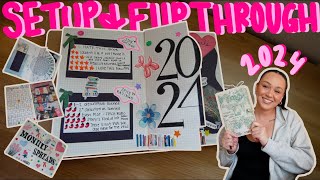 2024 reading journal set up + flip through | cute & colorful, trendy spreads