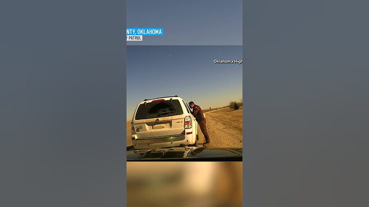 Oklahoma trooper sent flying as SUV slams into car during traffic stop