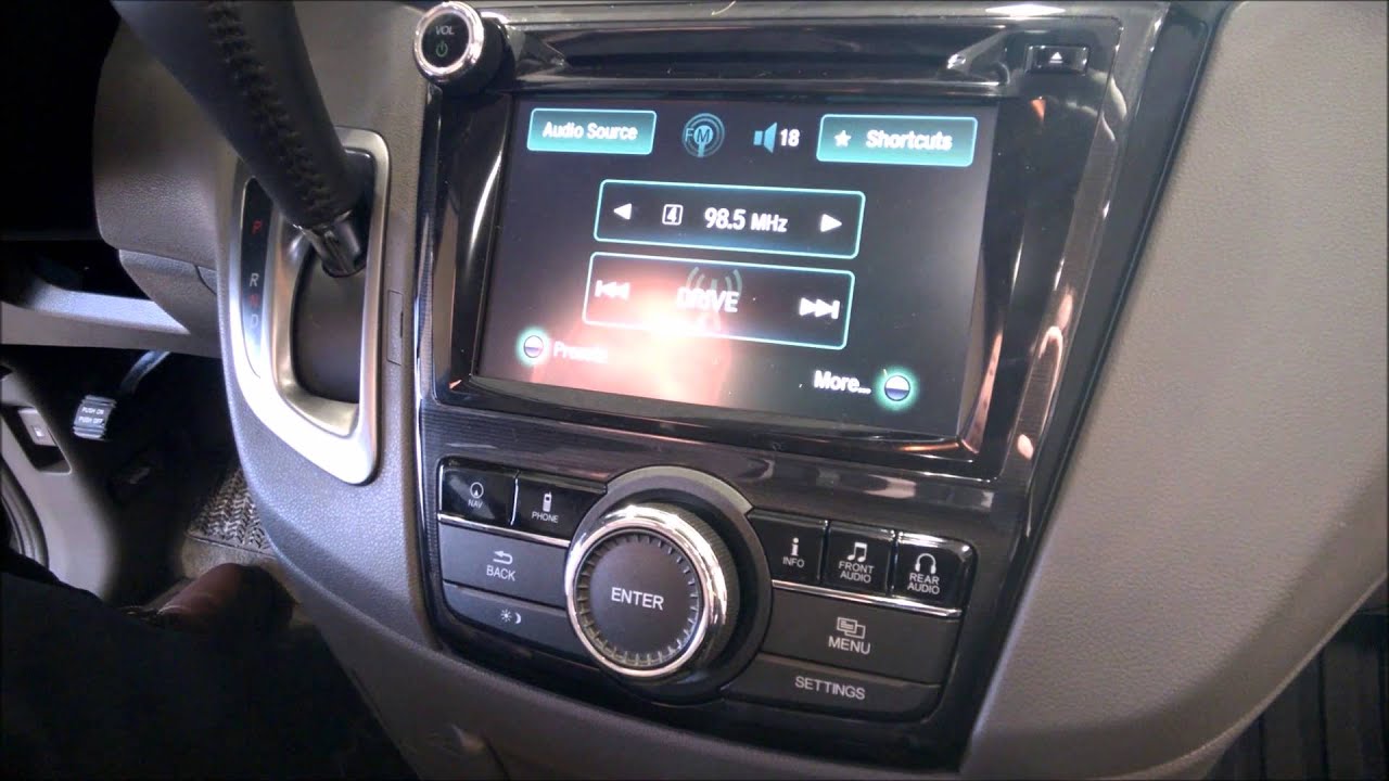 2015 Honda Odyssey Touring - DVD player - YouTube