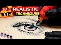Mastering 3D Realistic Eye Tattoo: Tutorial | No White Ink Technique (3RL/7RS)